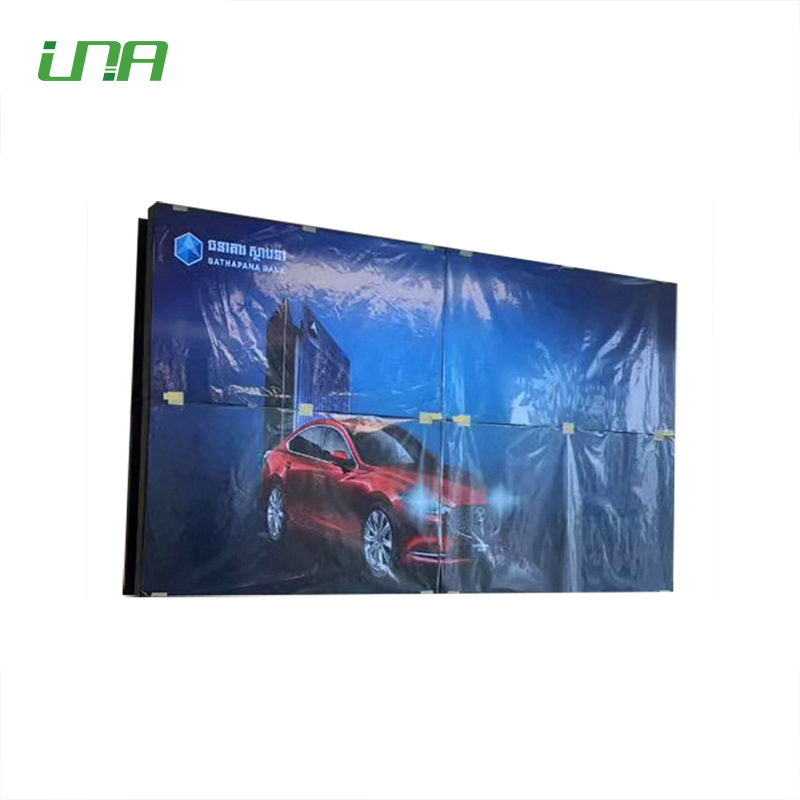 Indoor 49'' Bezel 3.5mm LCD Video Wall with wall mounted brackets