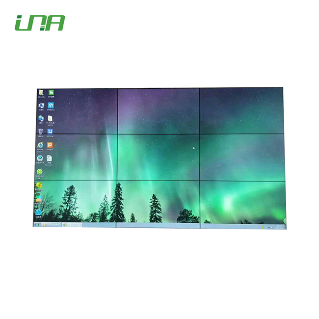 Indoor 49'' Bezel 3.5mm LCD Video Wall with wall mounted brackets